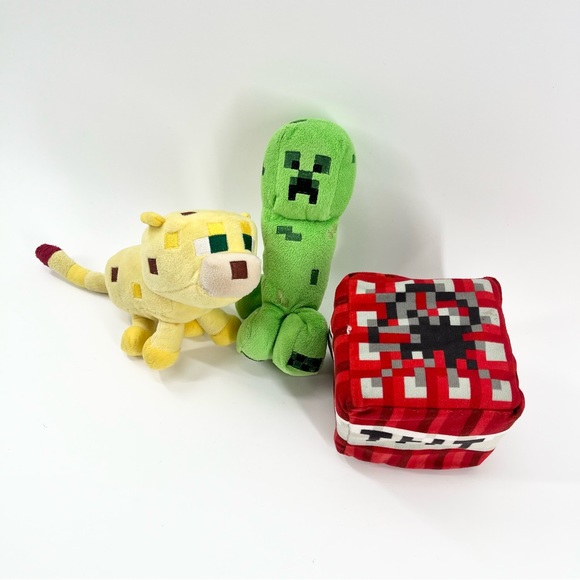 Minecraft Stuffy Lot Minecraft Stuffed Animals Plushies TNT Block Creeper & Car - Picture 2 of 7